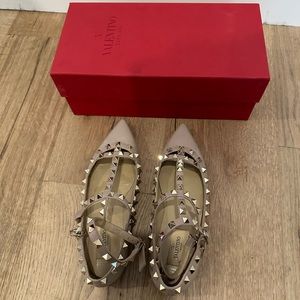 Valentino Rockstud Cage Flats